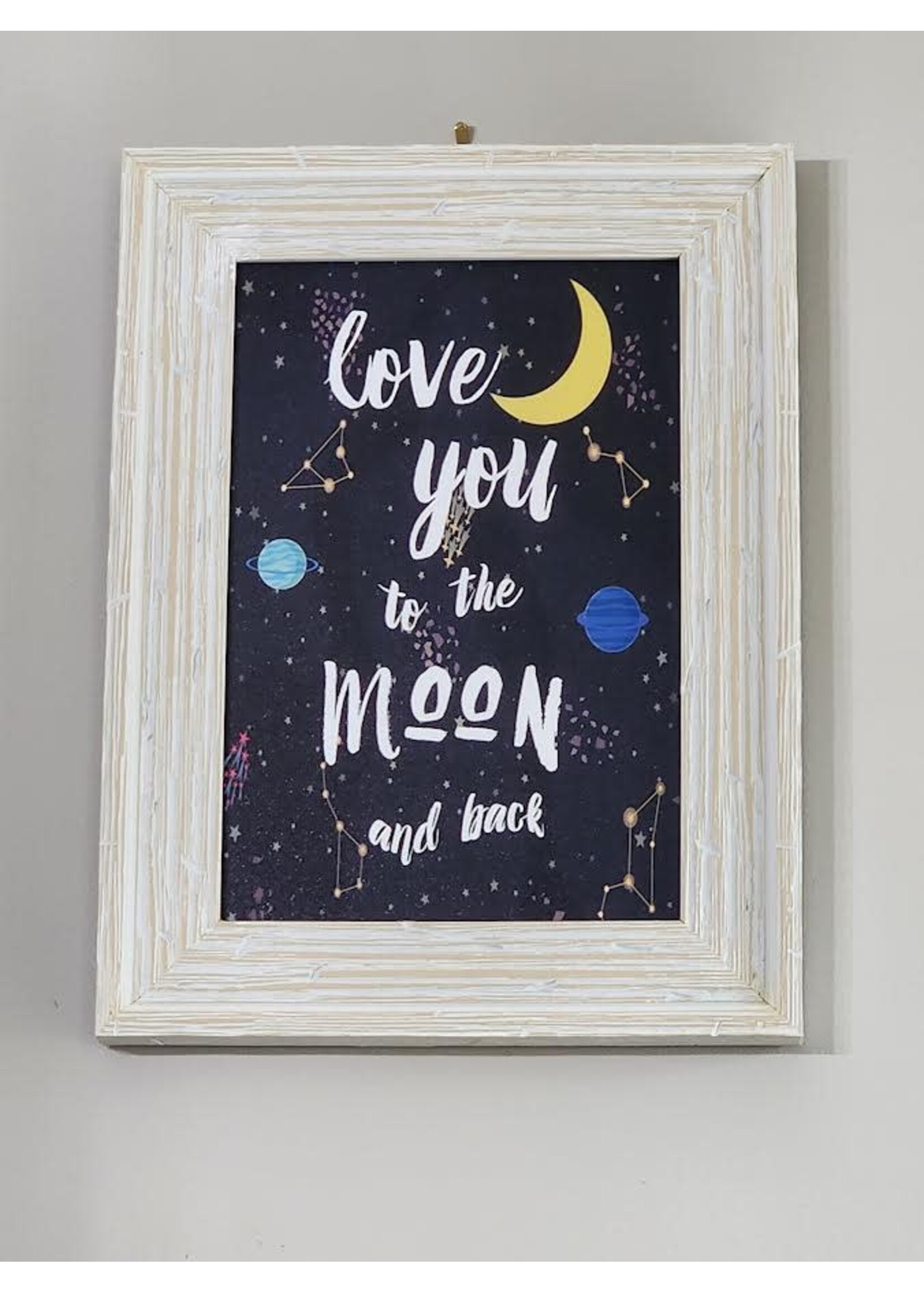 Classic Arts Love you to the Moon, 8x12 framed art