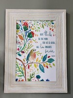 Classic Arts Give thanks to the Lord, 8x12 framed art