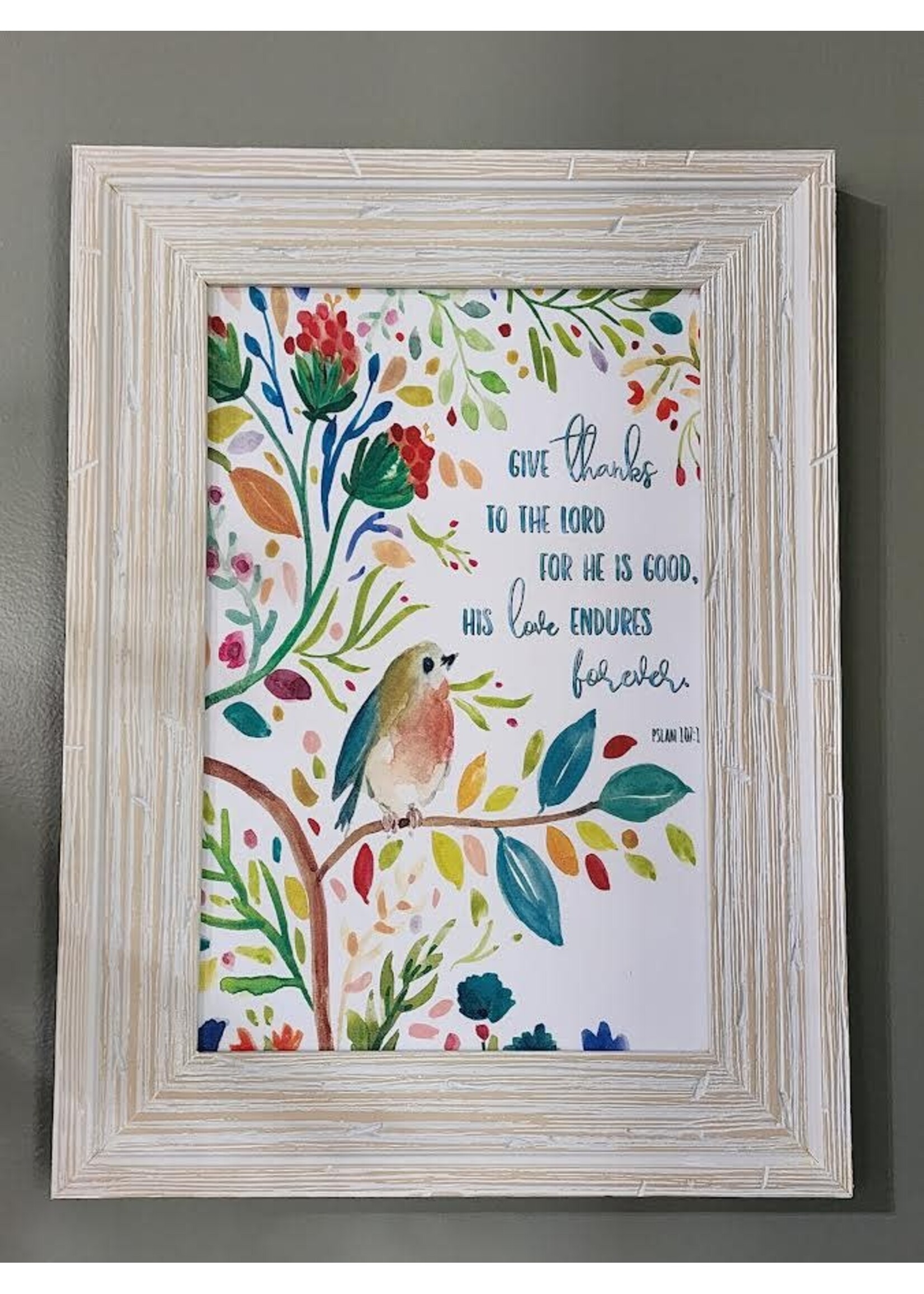 Classic Arts Give thanks to the Lord, 8x12 framed art
