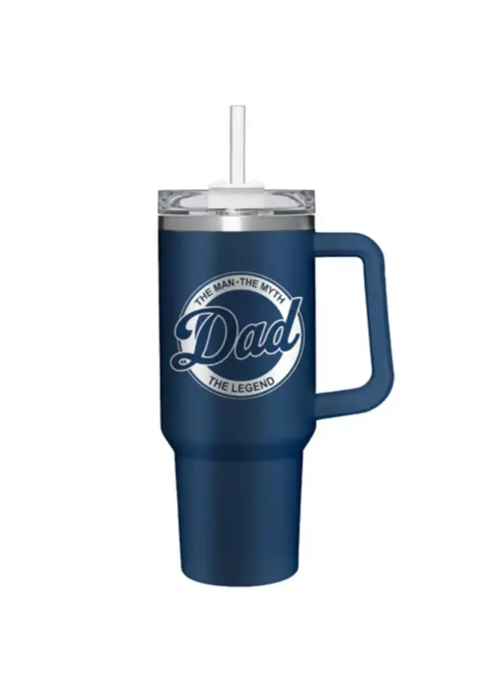 Evergreen 40 Oz. Stainless Steel Tall Cup with Straw Dad, The Man, The Myth, The Legend