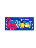 Evergreen Life is Better at the Pool Sassafras Switch Mat,0.25x22x10 Inches