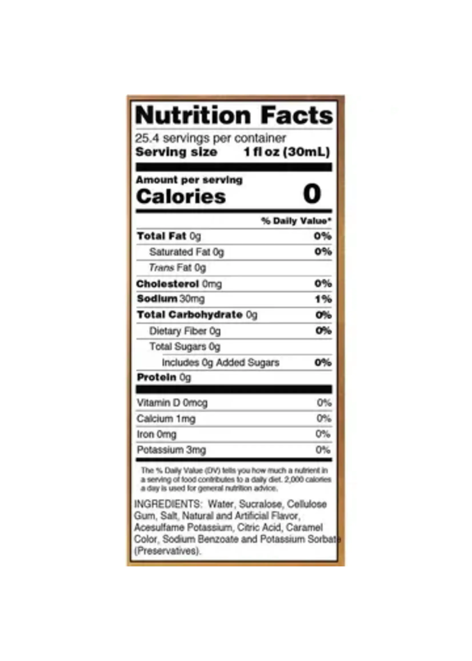 Jordan Skinny Mixes Skinny Mixes Sugar Free Irish Cream Syrup