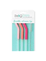 Swig Swig Blush/Coral/Pink Reusable Straw Set