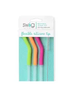 Swig Swig Neon Lime/Orange/Berry Reusable Straw Set