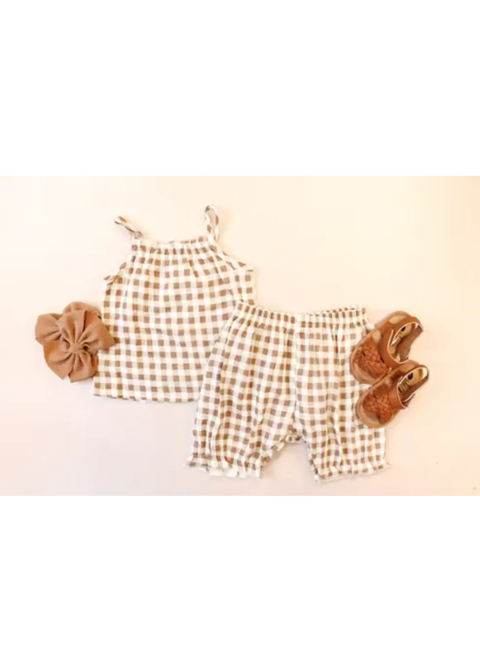 MBS Wholesale Ellie Gingham Linen Set