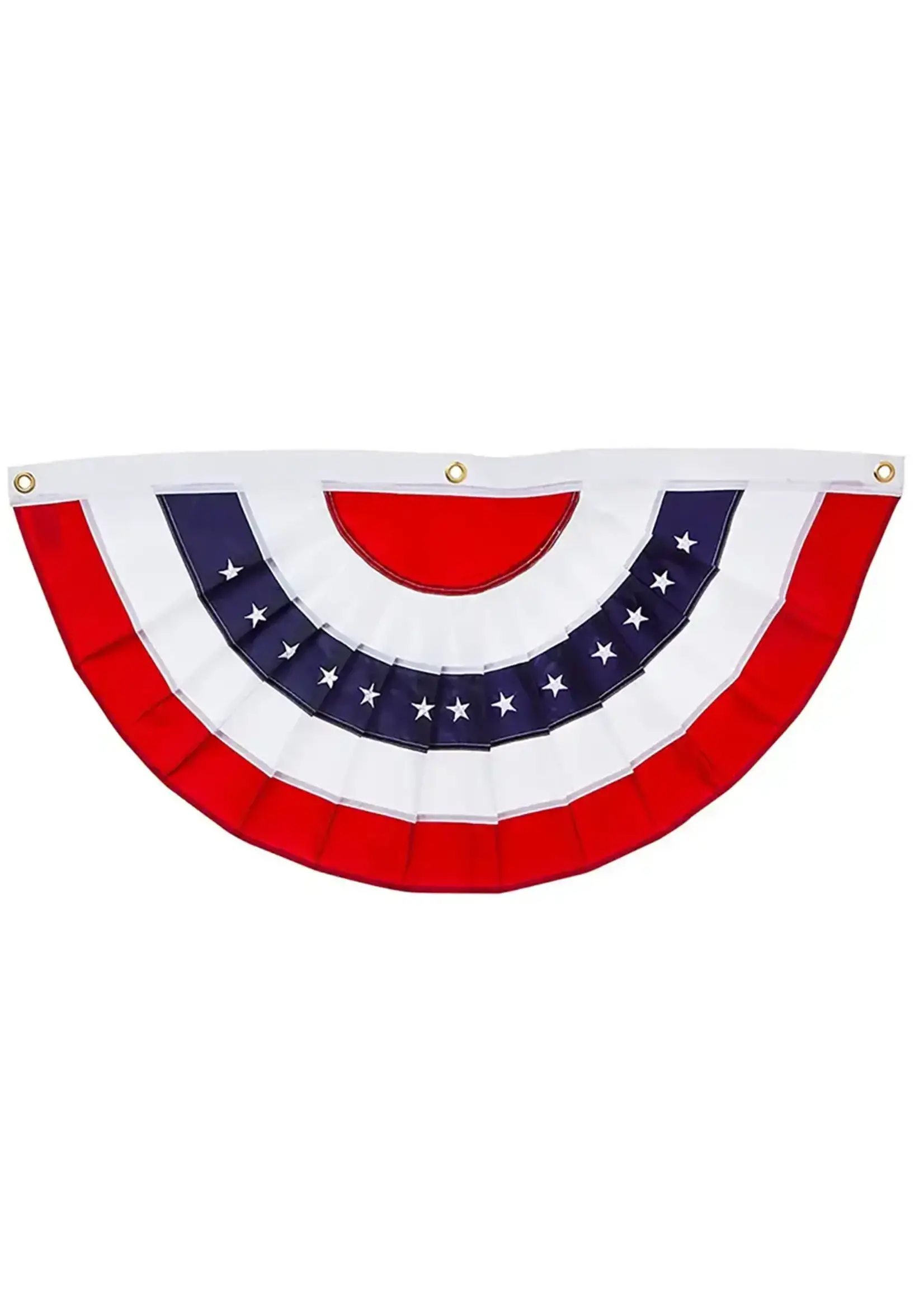 Evergreen Applique Bunting Red White and Blue