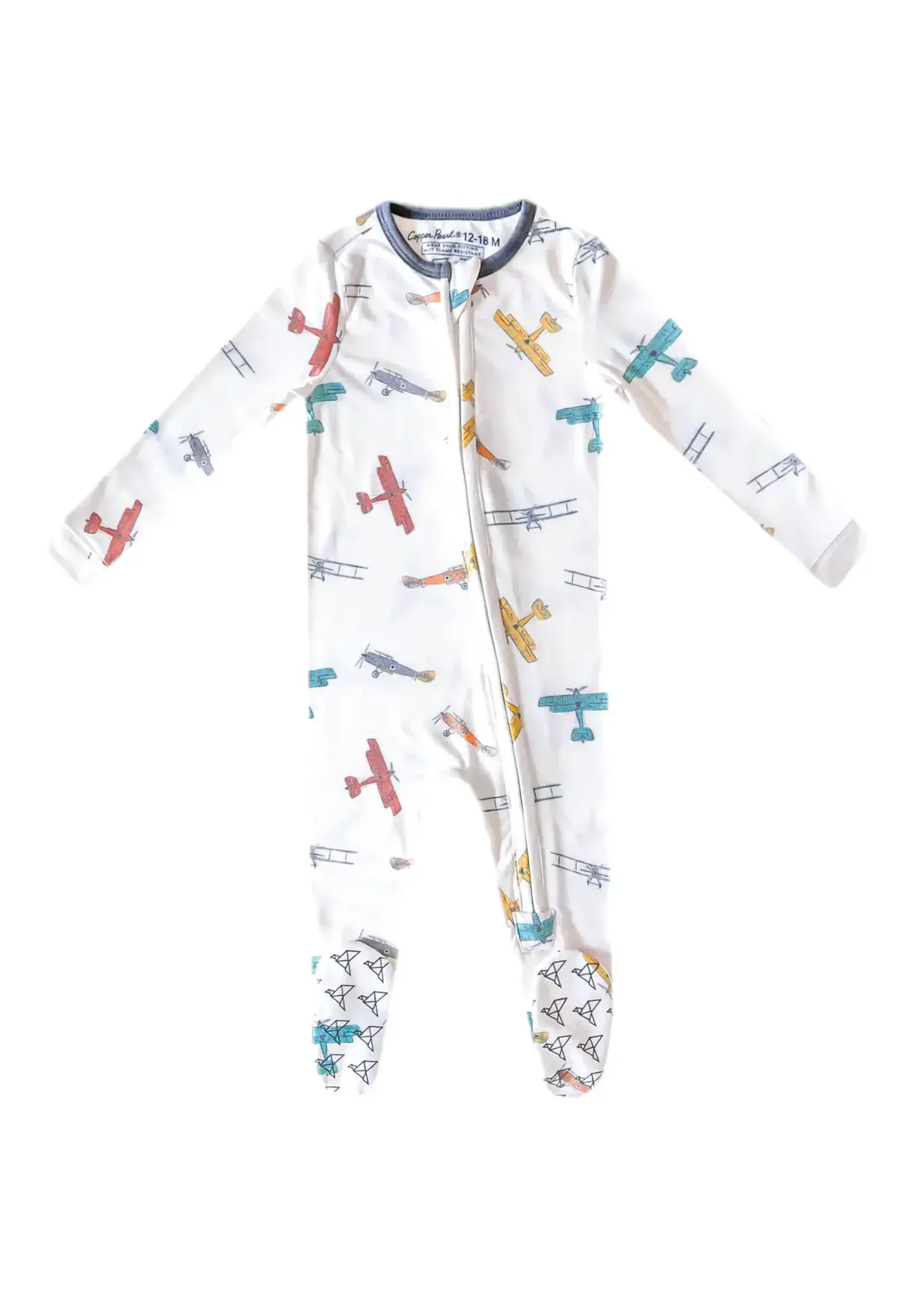 Copper Pearl Copper Pearl Zip Up Footie Pajama Ace