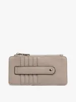 Jen & Co Saige Slim Card Holder Wallet Fog Grey