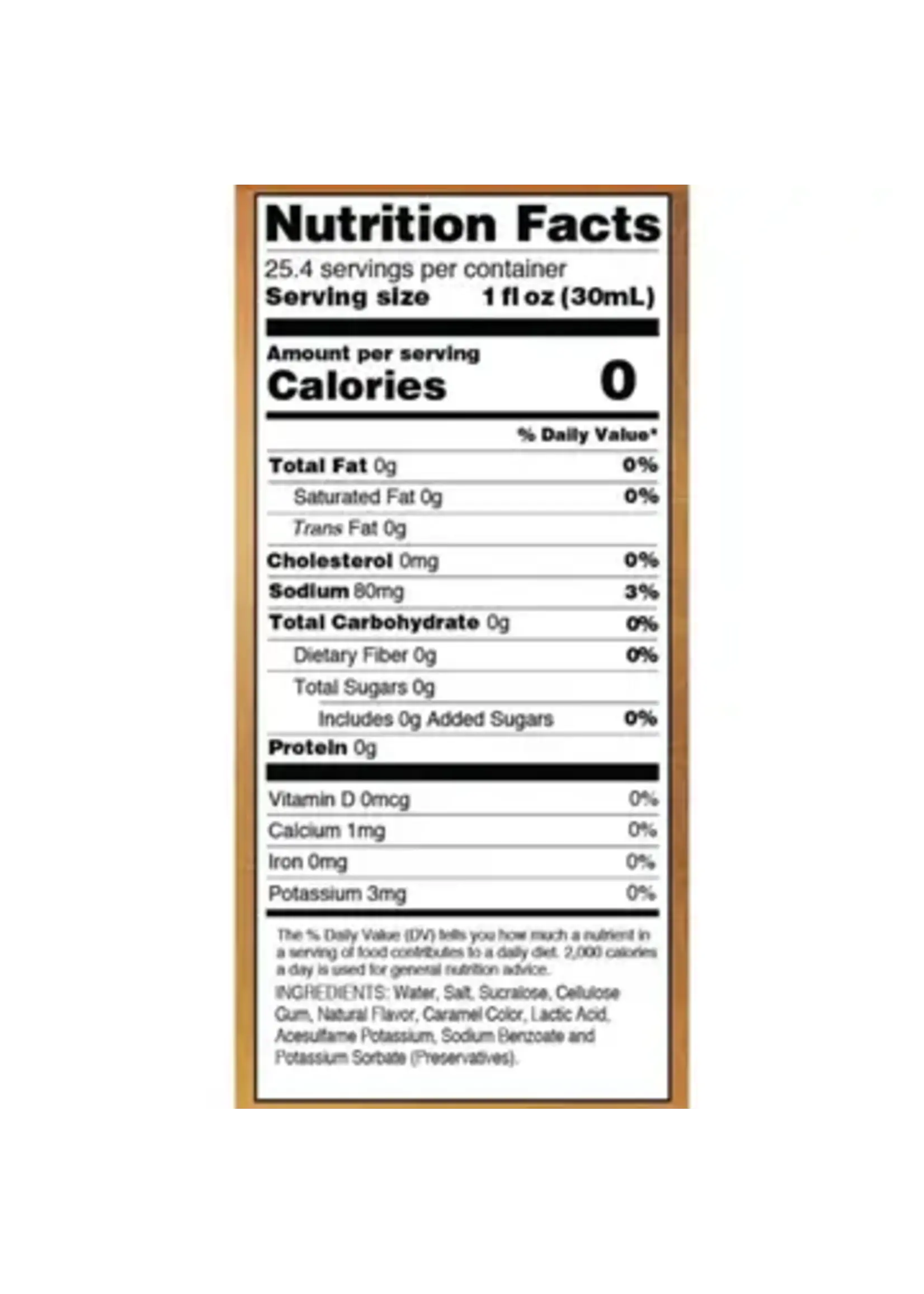 Jordan Skinny Mixes Skinny Mixes Sugar Free Salted Caramel Syrup