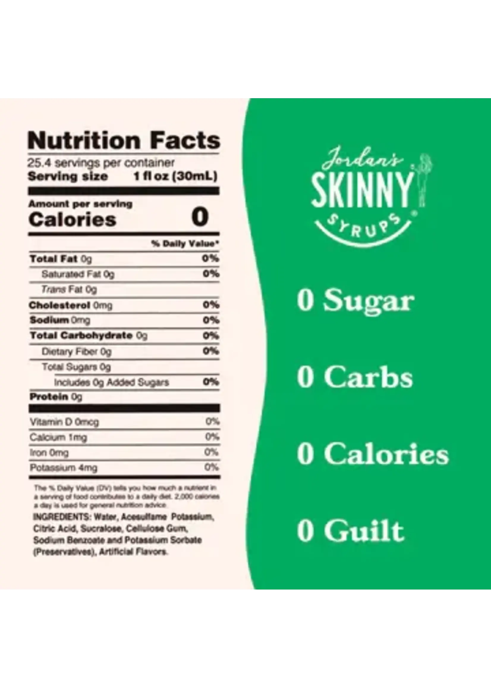Jordan Skinny Mixes Skinny Mixes Sugar Free Coconut Syrup