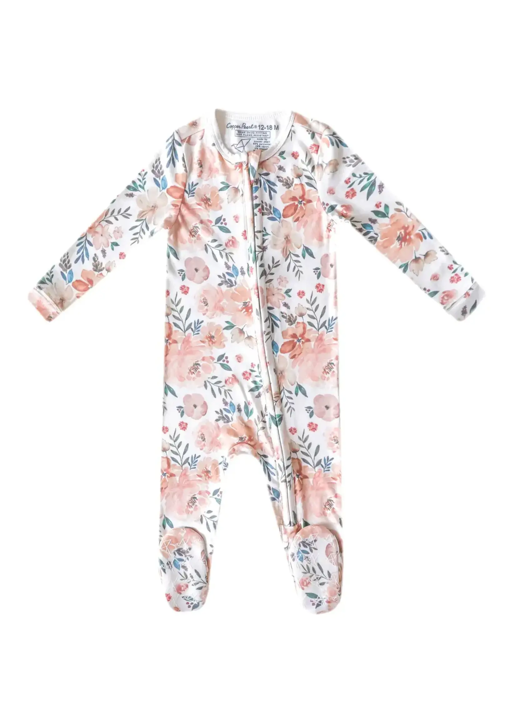 Copper Pearl Copper Pearl Zip Up Footie Pajama Autumn