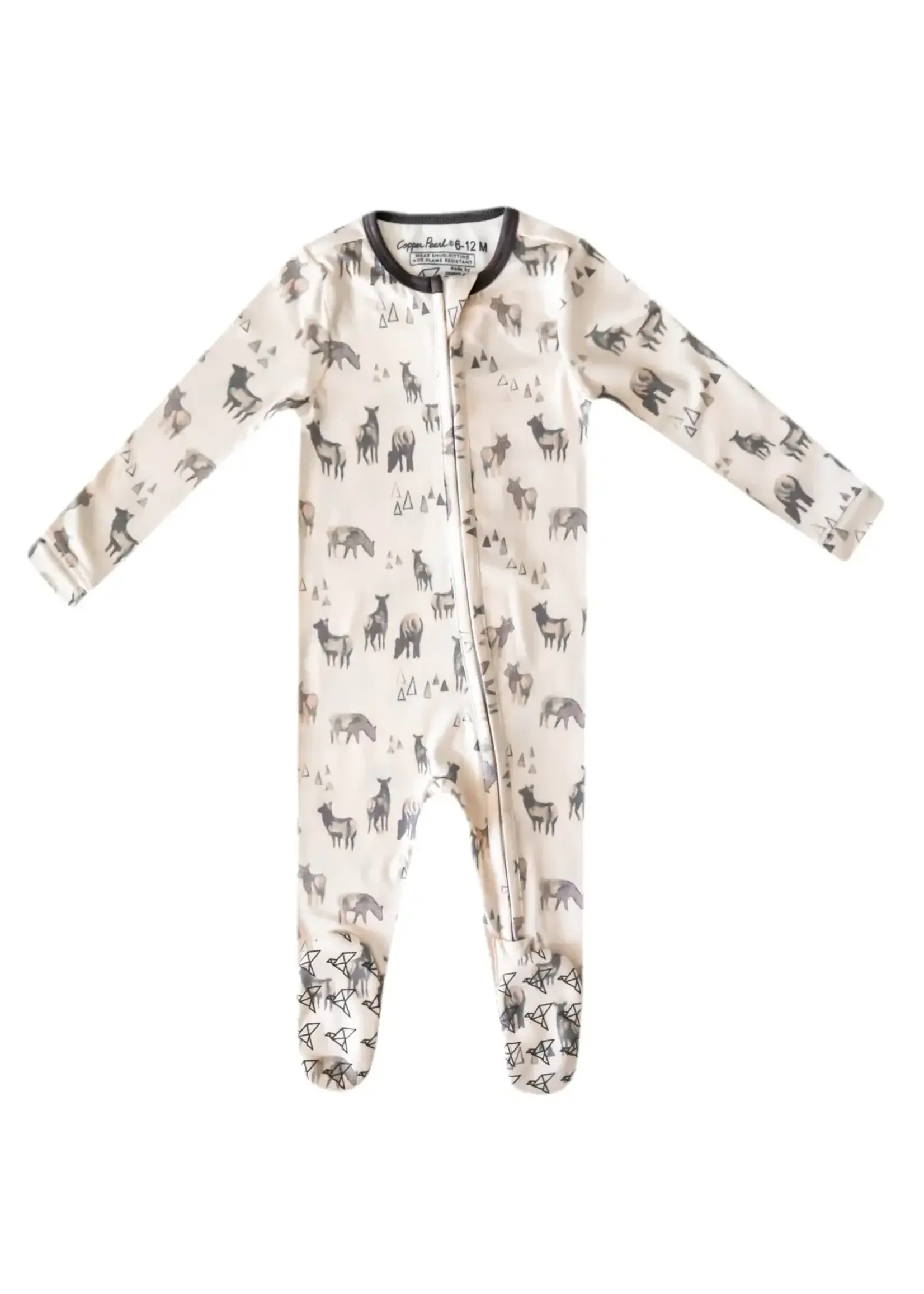 Copper Pearl Copper Pearl Zip Up Footie Pajama Cody