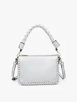 Jen & Co Jen & Co Judith Vegan Whipstitch Shoulder Bag