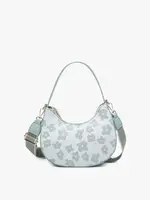 Jen & Co Jen & Co Donnatella Vegan Floral Satchel Sage