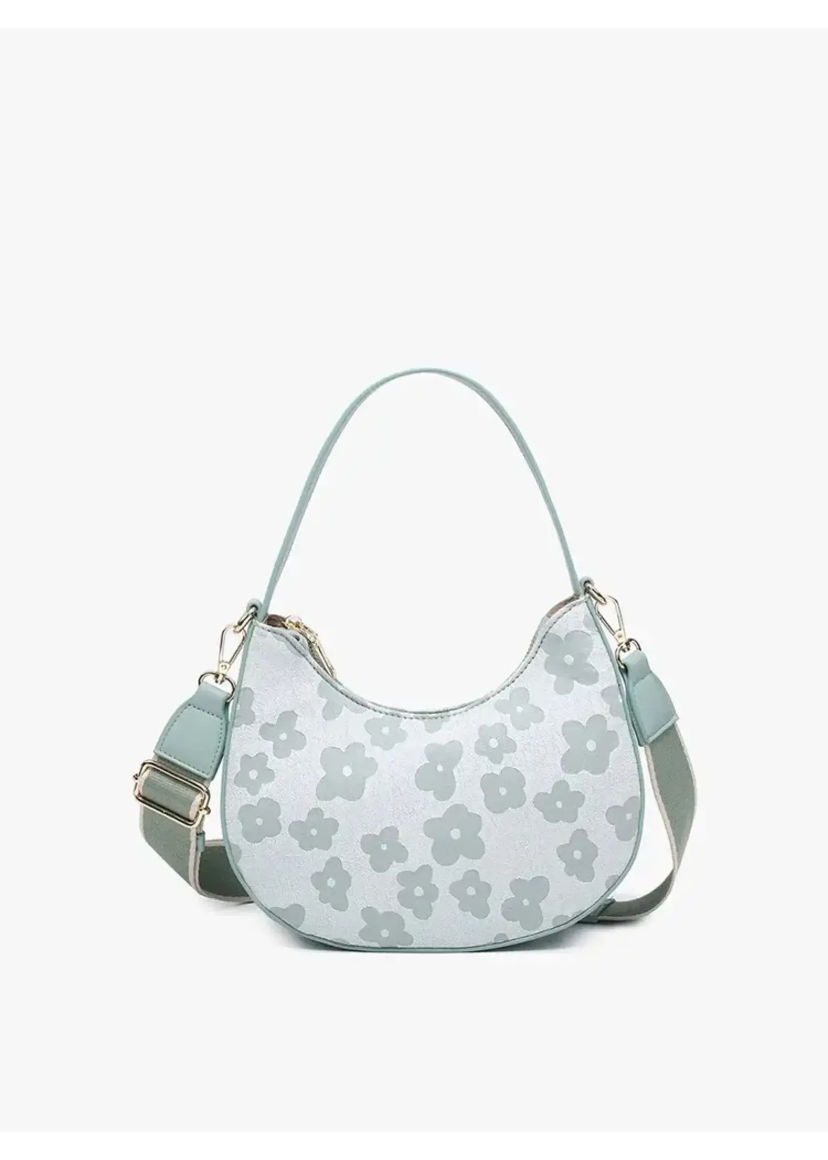 Jen & Co Jen & Co Donnatella Vegan Floral Satchel Sage