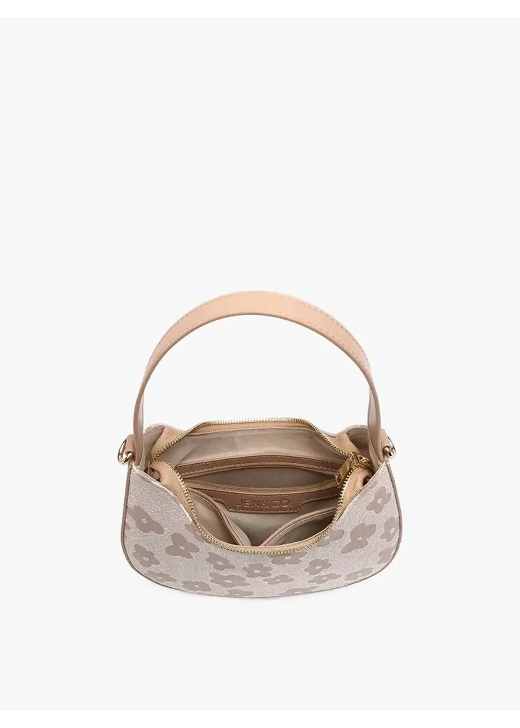 Jen & Co Jen & Co Donnatella Vegan Floral Satchel Sage