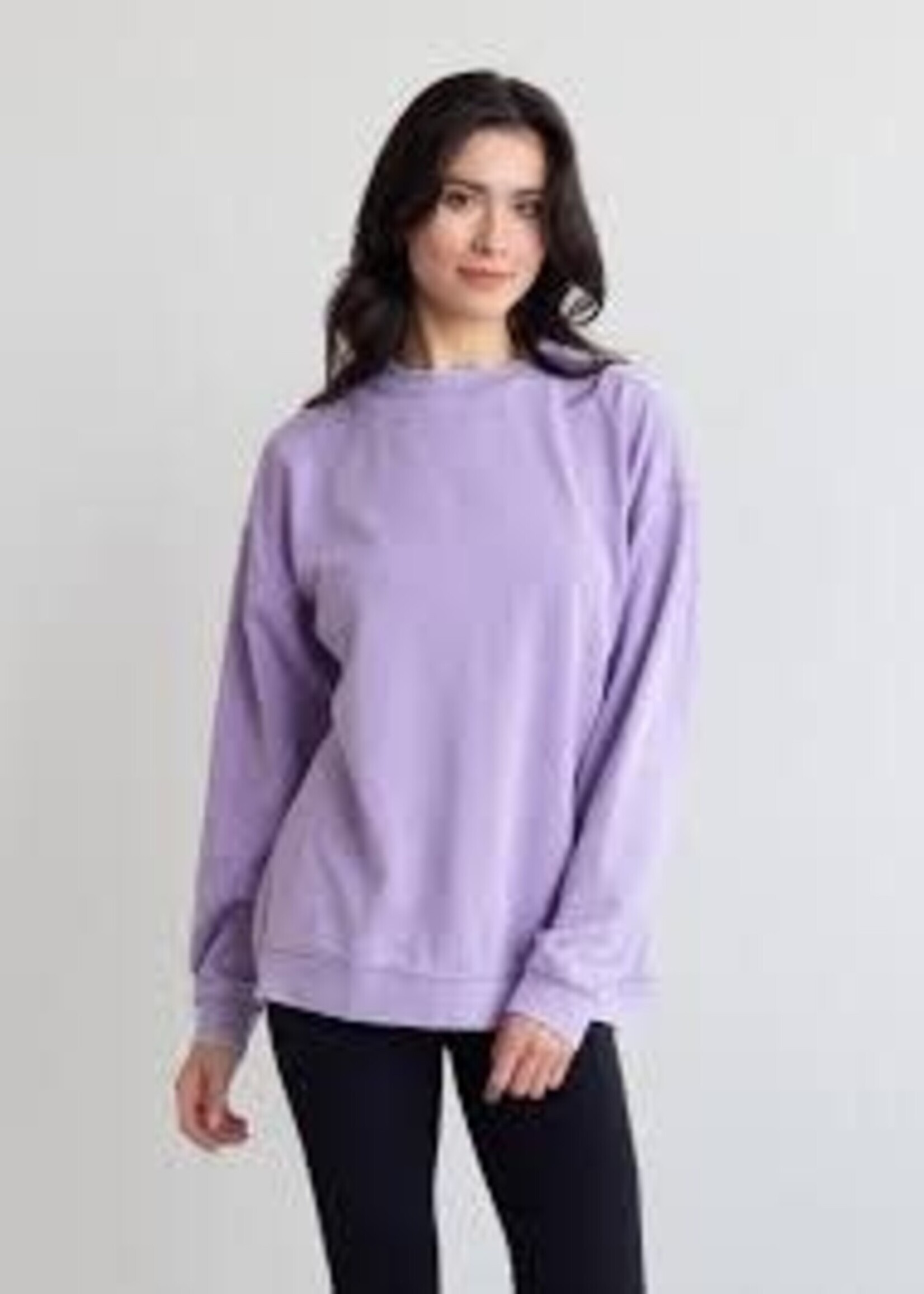 Chicka-d Chicka-d Campus Crew Sweatshirt Lilac