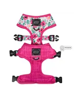 Sassy Woof Sassy Woof DOG REVERSIBLE HARNESS - FLORAL FRENZY Medium