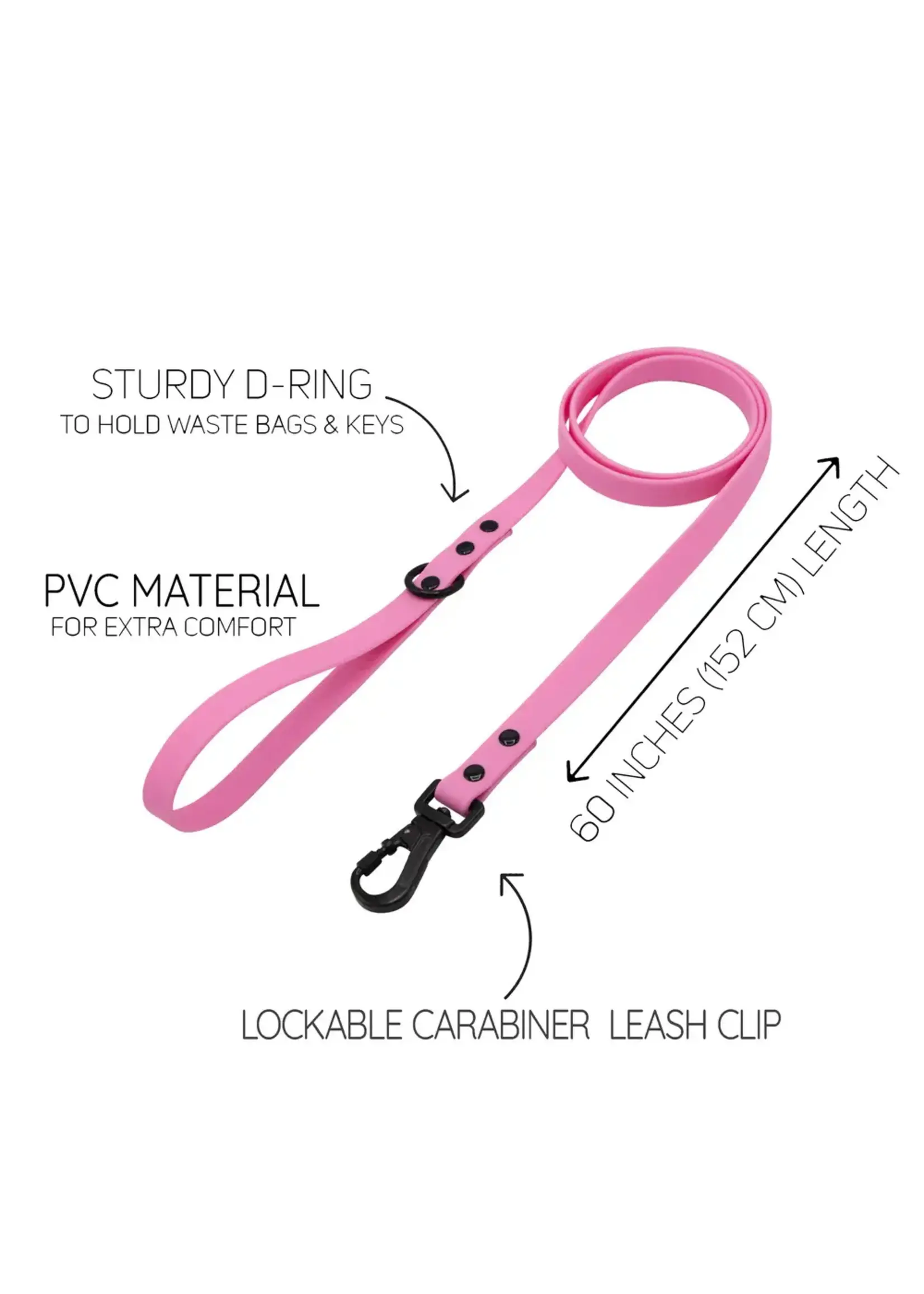 Sassy Woof Sassy Woof DOG WATERPROOF LEASH - PINK