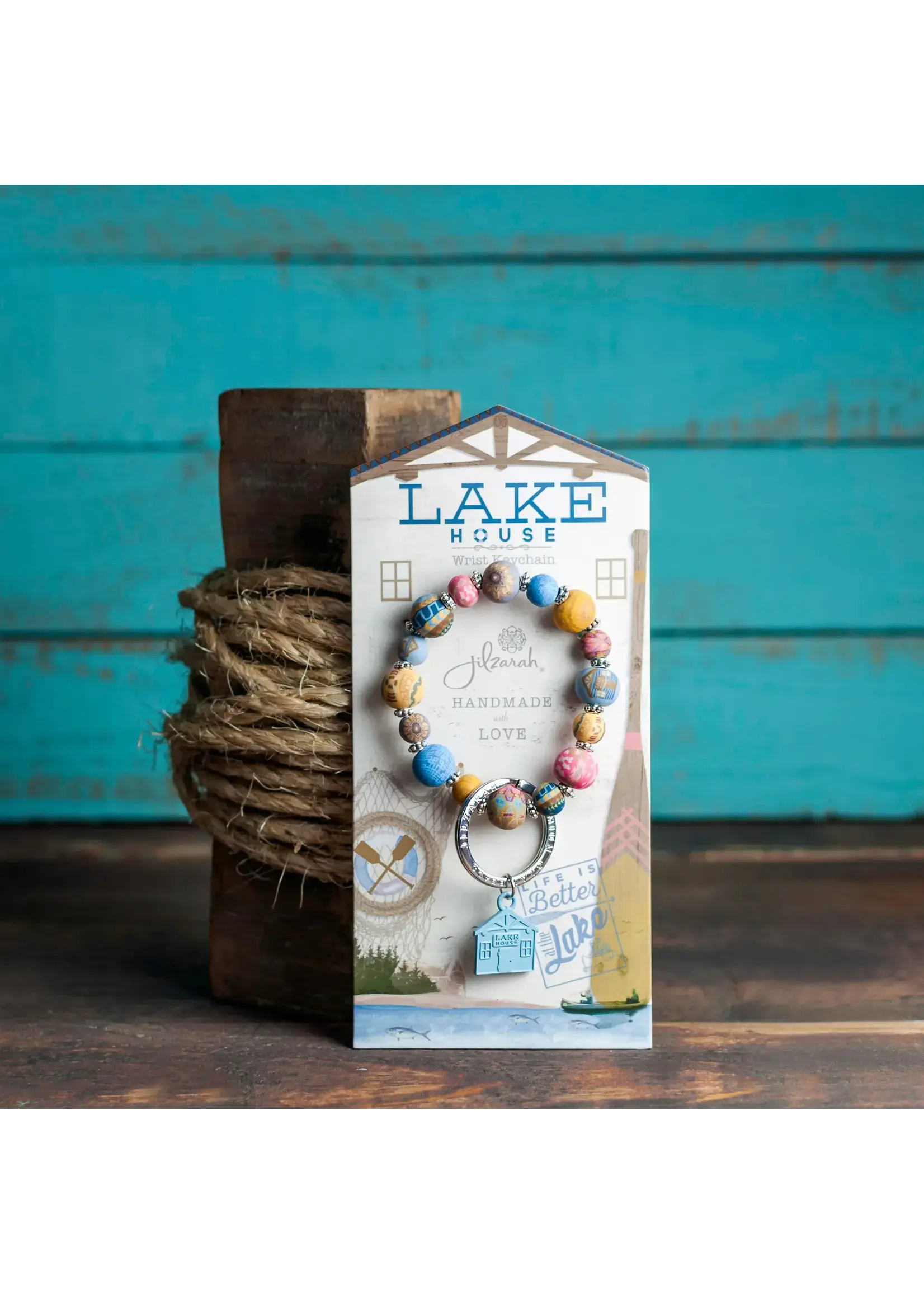 Jilzarah Jilzarah Lake House Wrist Keychain