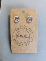 Flirty Girl Designs Round Mushroom Earring