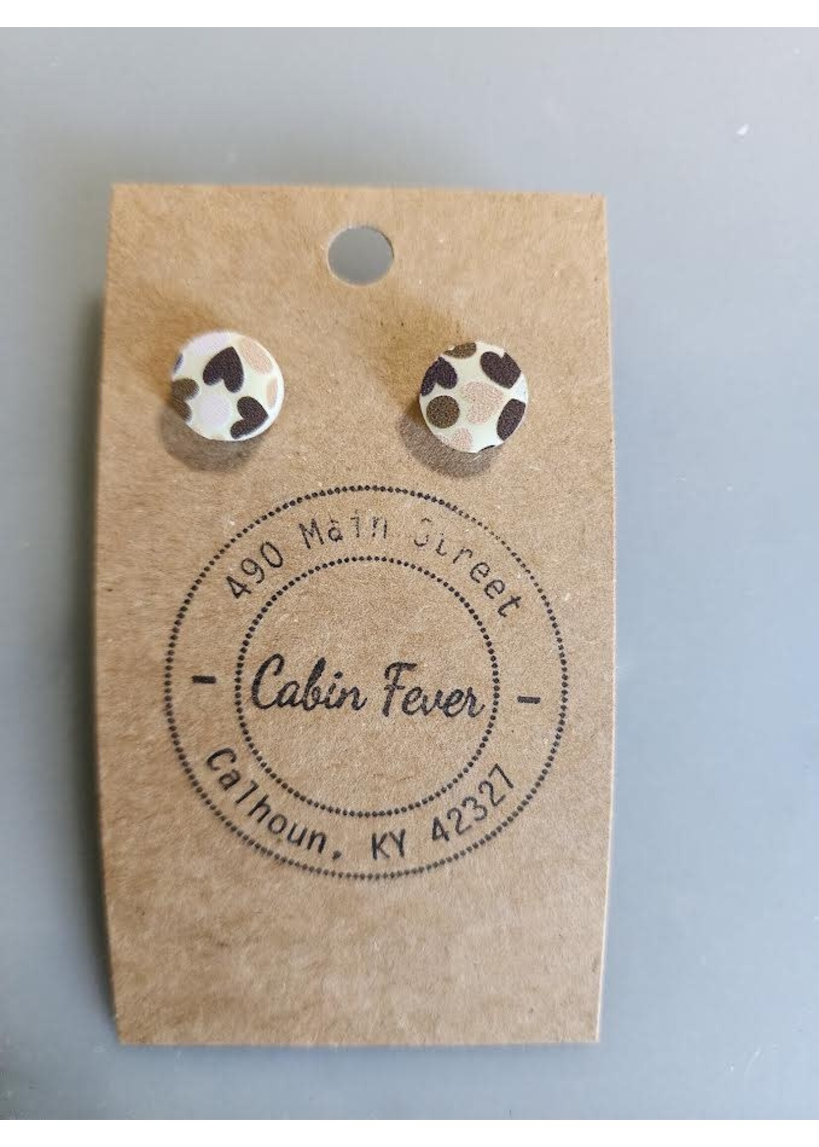 Flirty Girl Designs Round Neutral Heart Earring