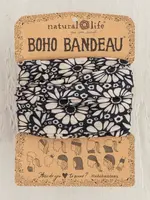 Natural Life Natural Life Full Boho Bandeau® Headband - Black White Daisies