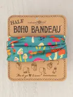 Natural Life Natural Life Half Boho Bandeau® Headband - Mushroom Print