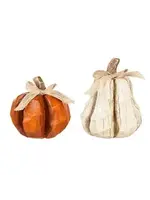 Evergreen Resin Pumpkin Table Décor
