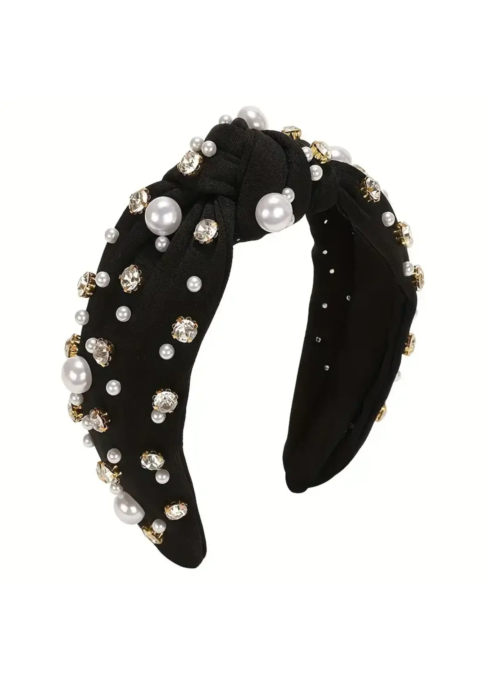 The Wildflower Company Pearl & Rhinestone Embellished Headband