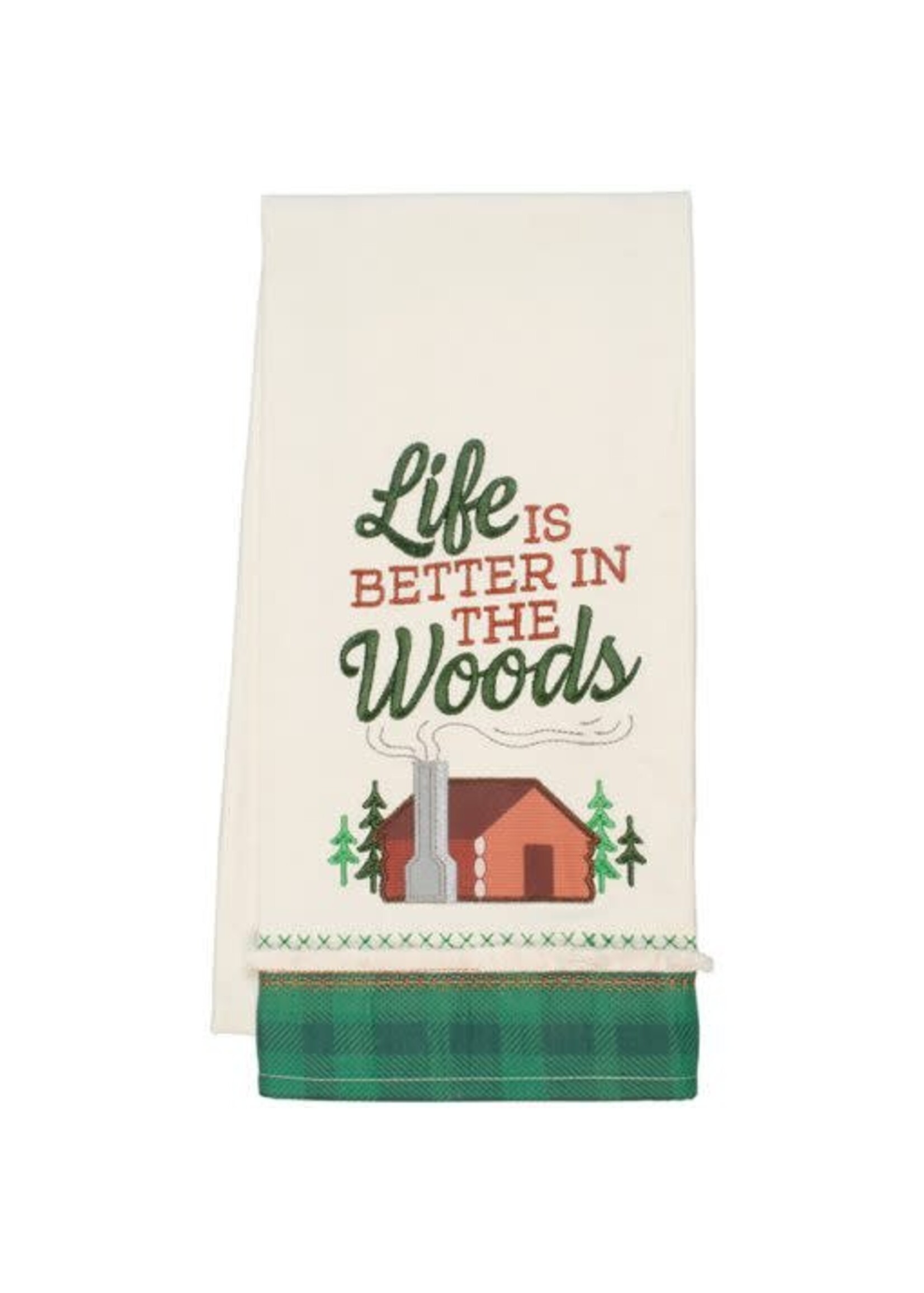 Carson "Better In The Woods" Applique Tea Towel
