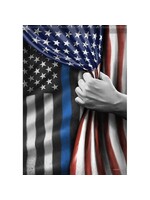 Carson "Back The Blue" Dura Soft™ Garden Flag
