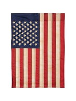 Carson "Sewn Stripes & Embroidered Stars" Applique Flag