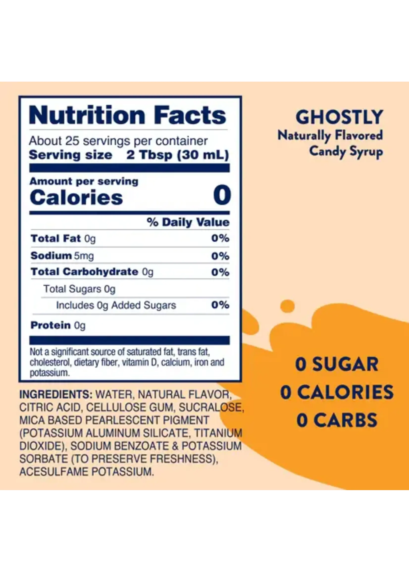 Jordan Skinny Mixes Skinny Mixes Sugar Free Ghostly Syrup