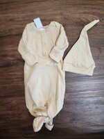 Wholesale Buy in Ribbed Gown w/ Hat Tan 0-3M