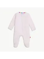Magnetic Me Magnetic Me Love Lines Pink Pointelle Footie