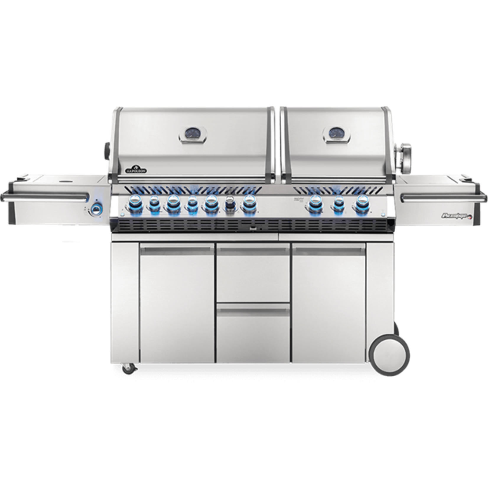 Napoleon Prestige PRO™ 825 Natural Gas Grill with Power Side Burner and Infrared Rear & Bottom Burners, Stainless Steel