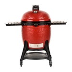 Kamado Joe Big Joe III w/ Cart, Hyperbolic Insert, Aluminum Side Shelves, Heat Def, D&C, Tools