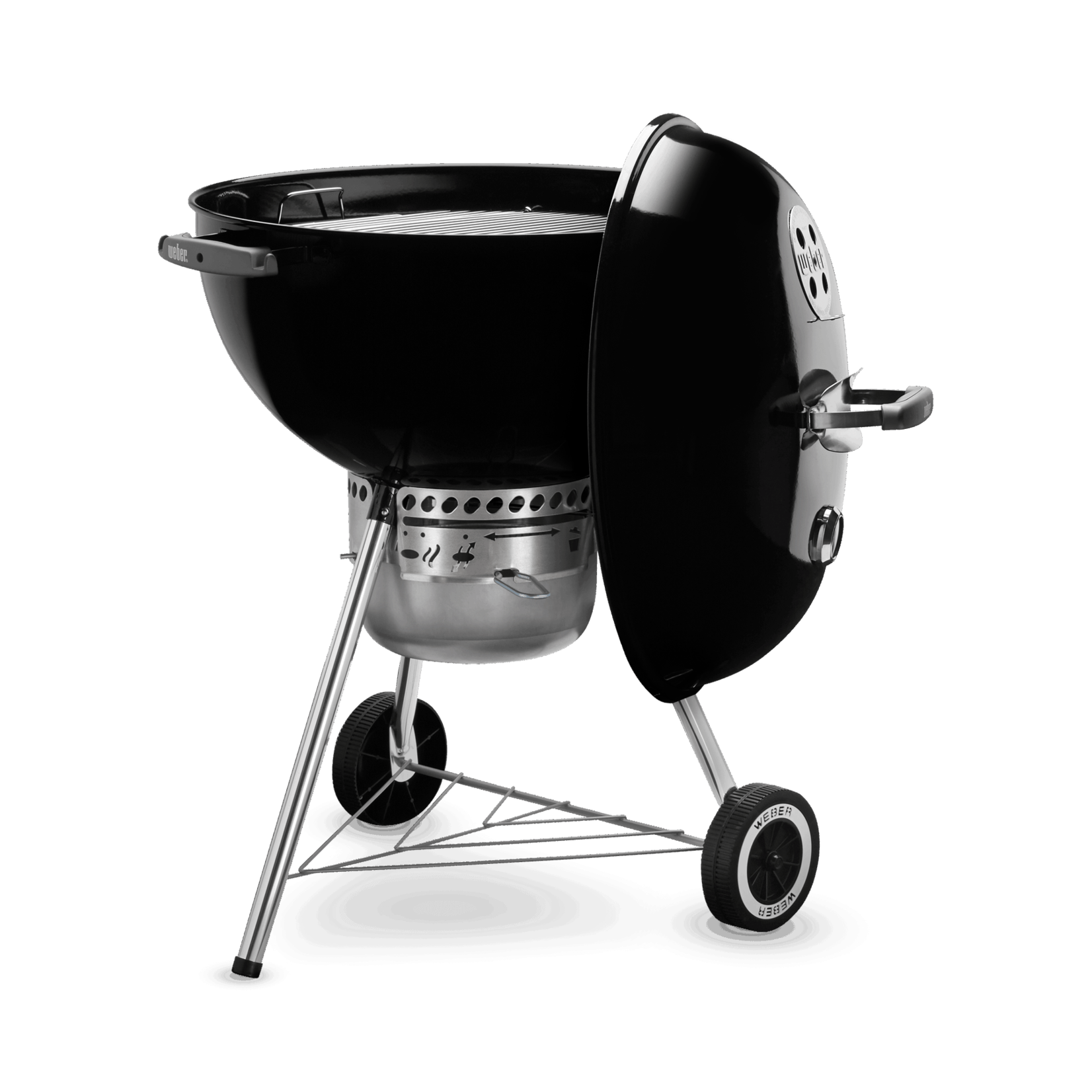 Weber Original Kettle Premium 22" Charcoal Grill, Black