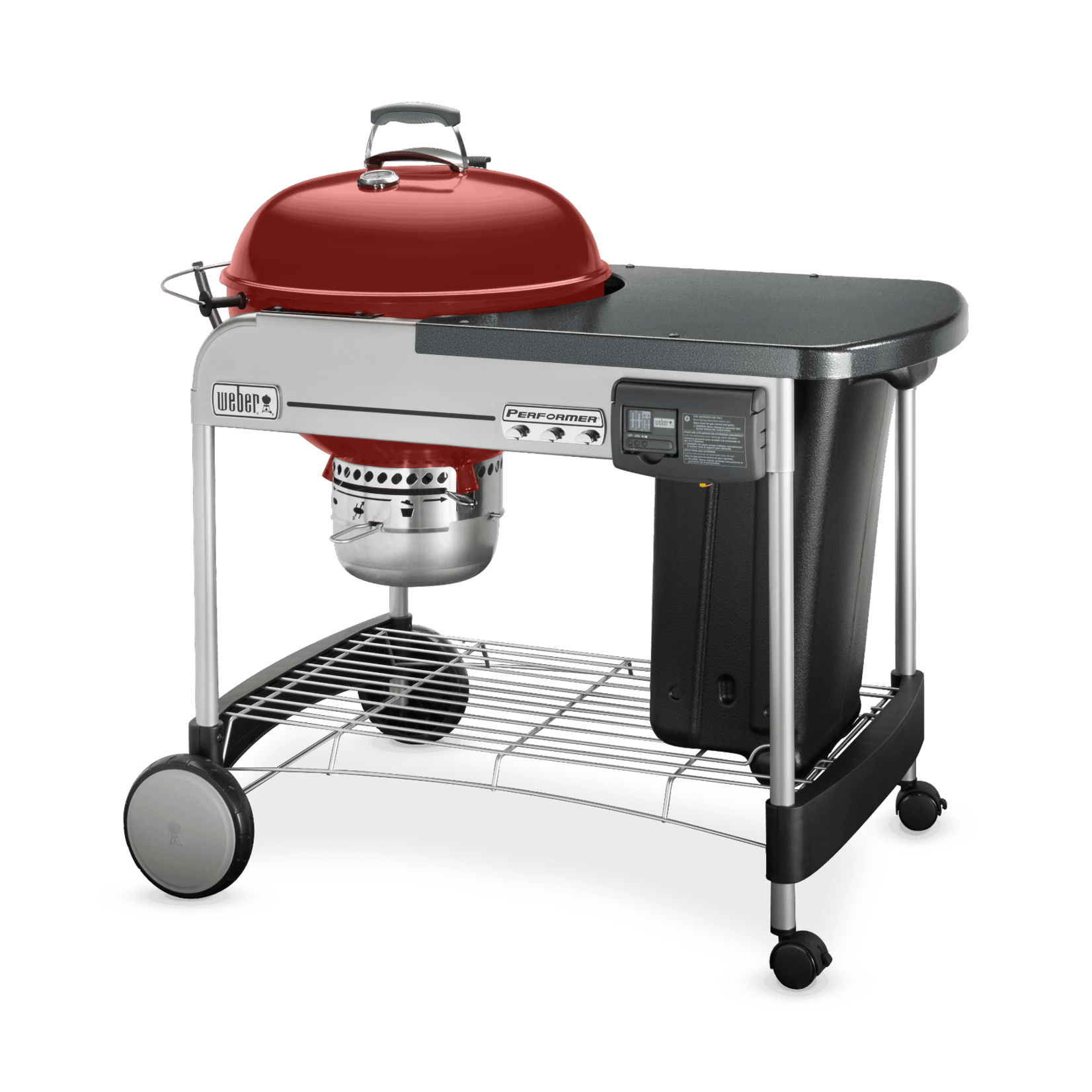 Weber Performer® Deluxe 22” Charcoal Grill, Crimson