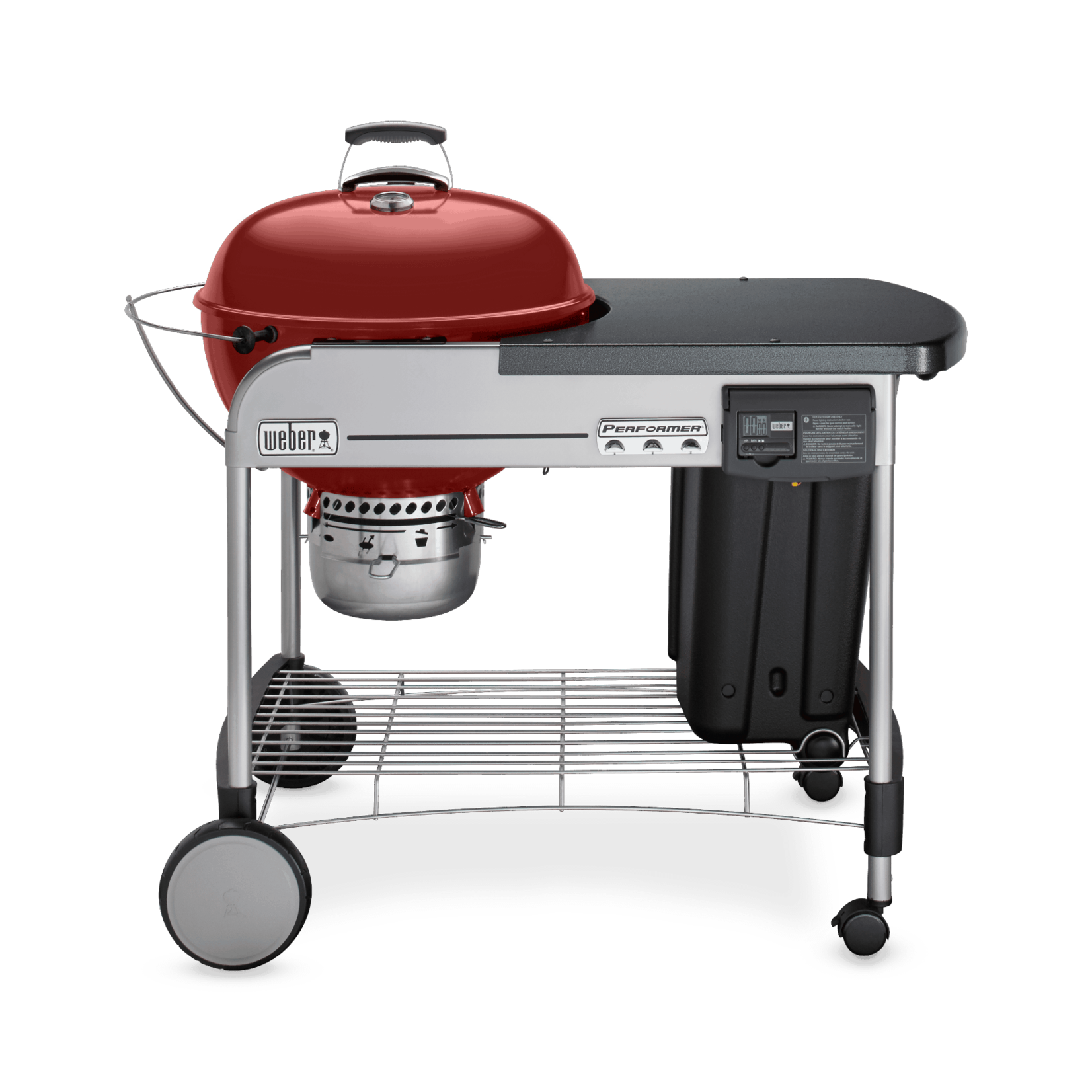 Weber Performer® Deluxe 22” Charcoal Grill, Crimson
