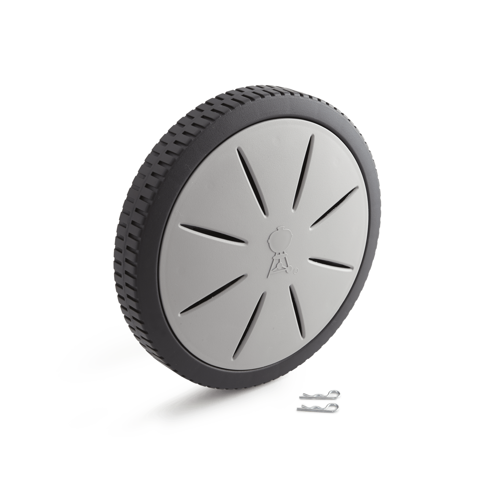 Weber WHEEL 8" BLK W/SILVERETTE INSERT '14 { BIN WE1-5 }