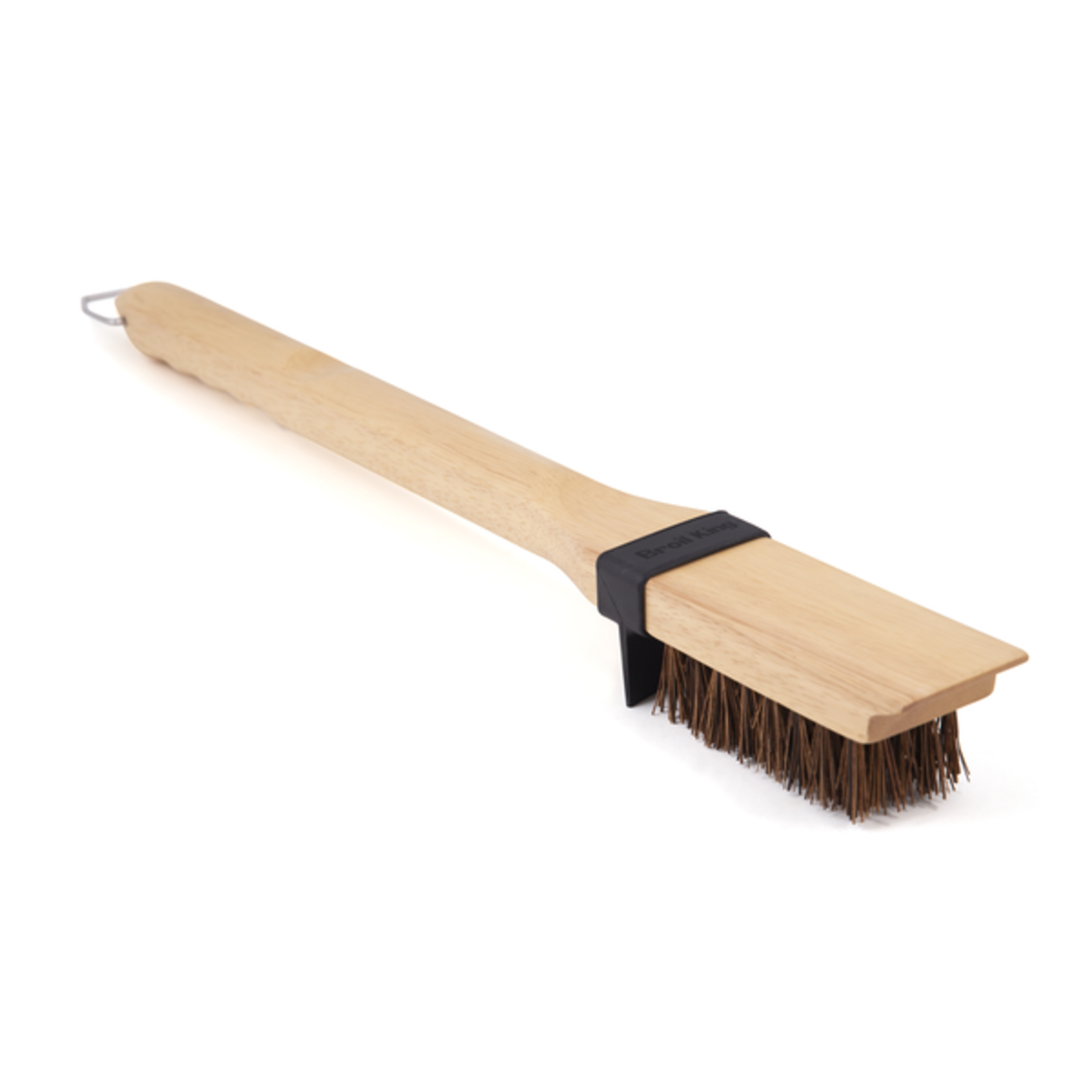 Broil King Grill Brush - Wood - Heavy/Long Palmyra Bristles