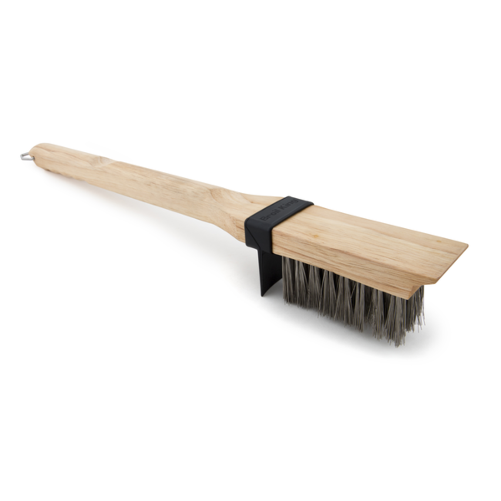 Broil King Grill Brush - Wood - Heavy/Long SS Bristles