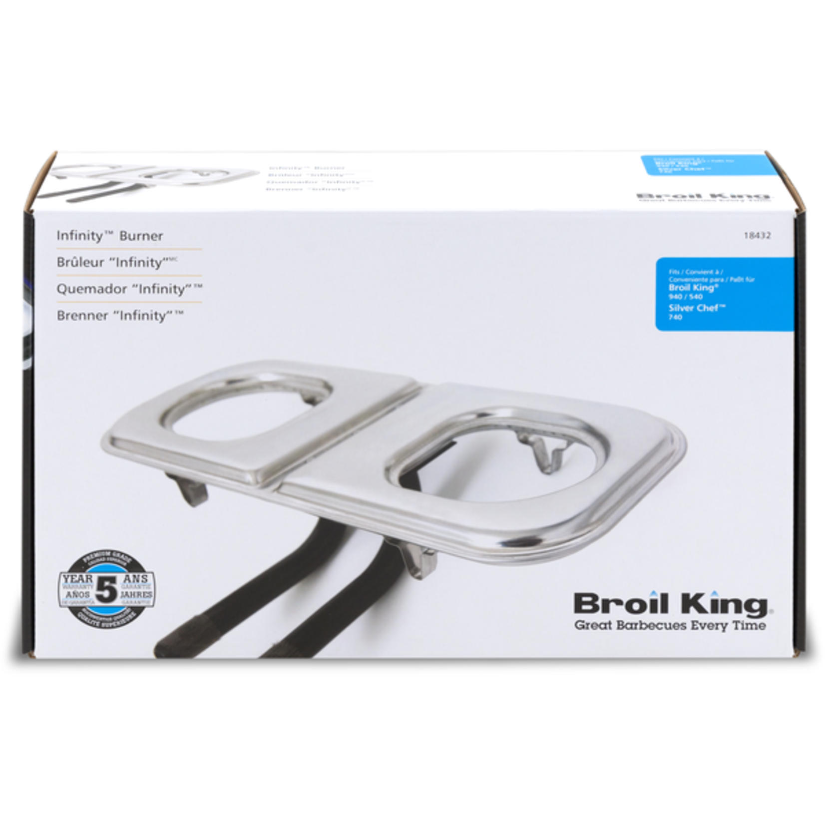 Broil King Burner - Infinity - T401 - Stainless Steel { BIN BK2 - 3 }