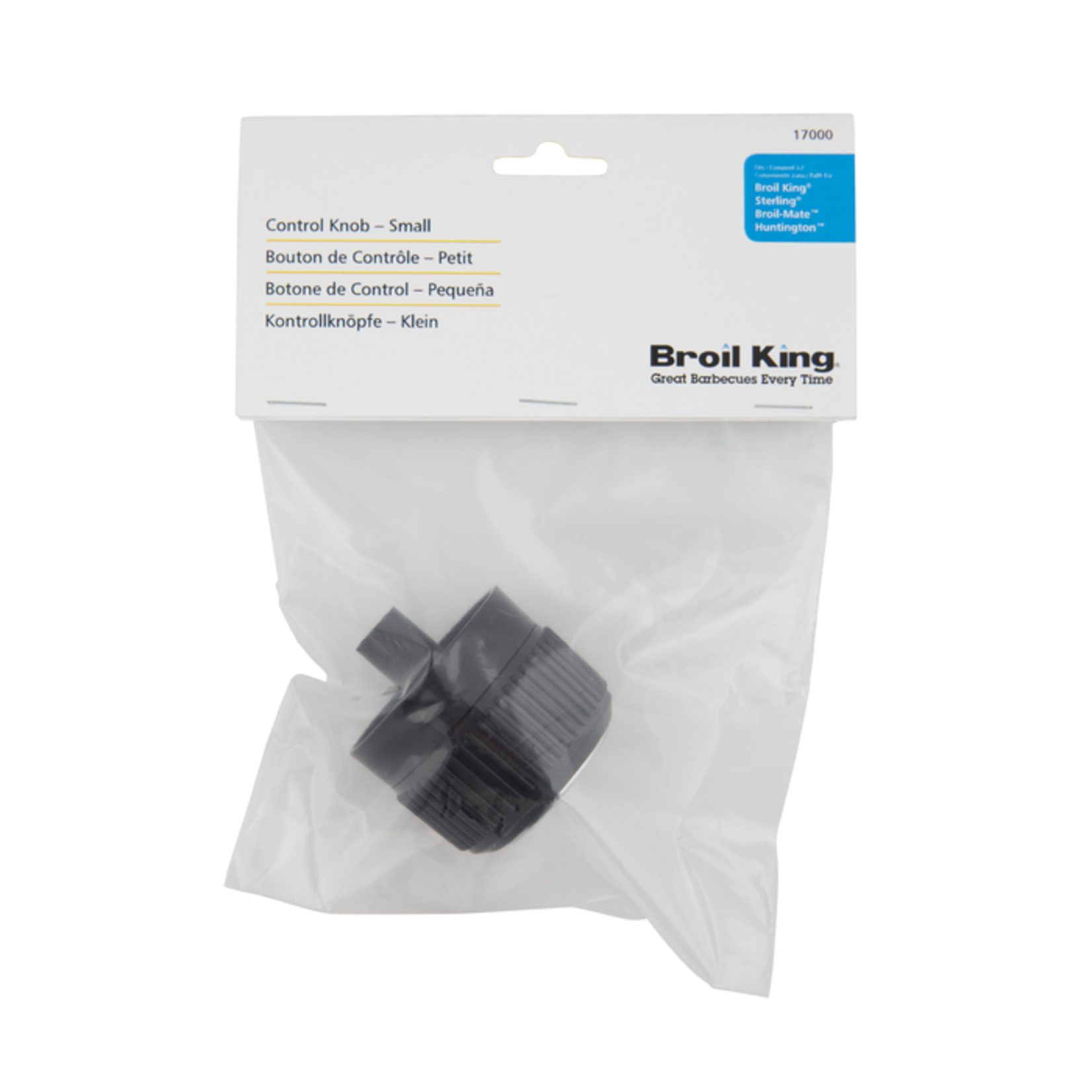 Broil King KNOB - SMALL CONTROL KNOB - Resin & Chrome