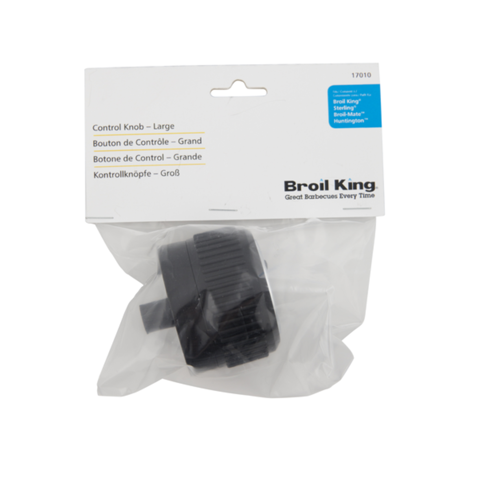 Broil King KNOB - LARGE CONTROL KNOB - Resin & Chrome