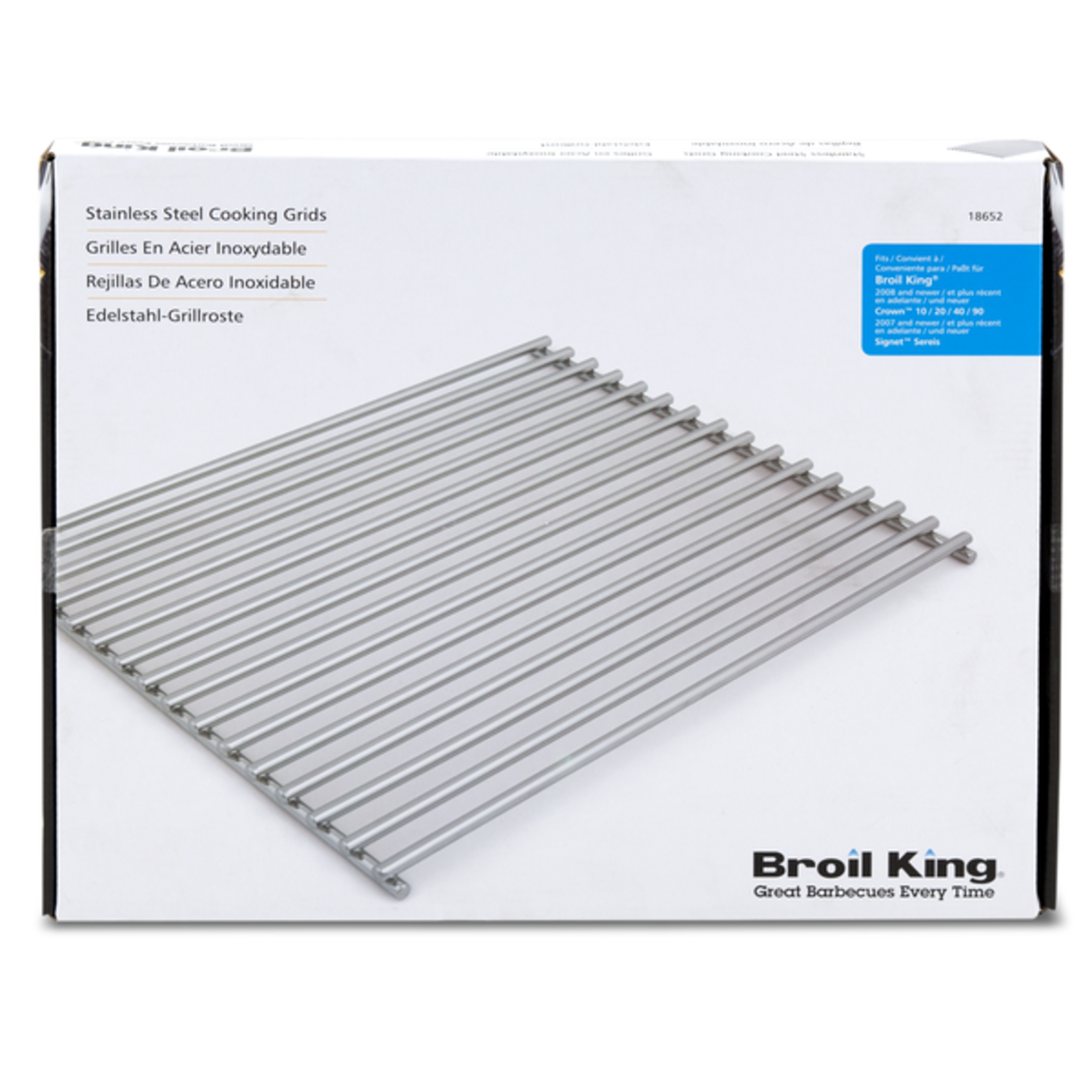 Broil King Cooking Grid - Signet/Crown - Stainless Steel - 2 Pieces