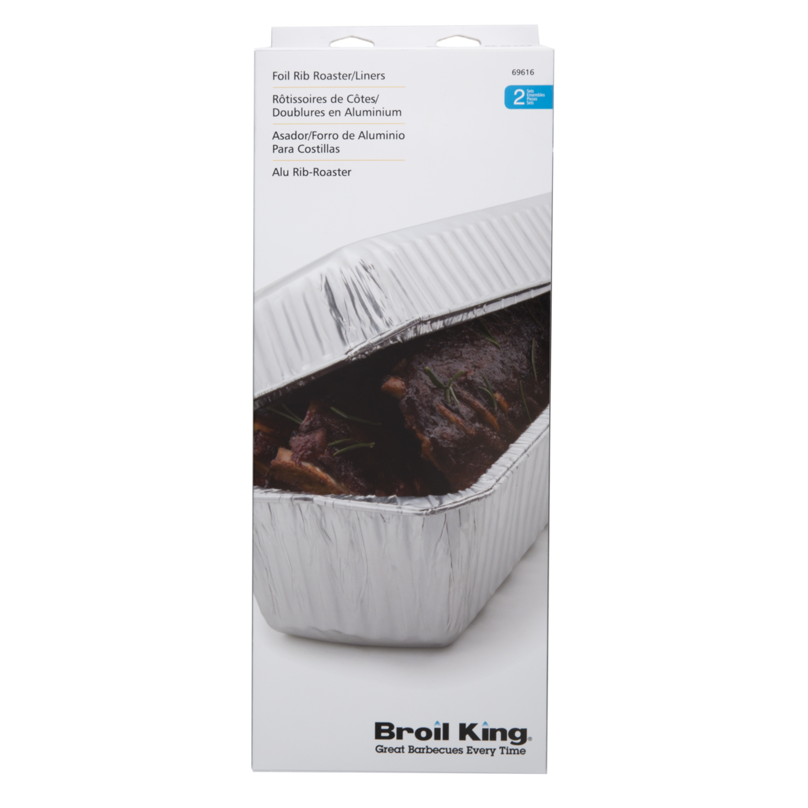 Broil King Rib Roaster - Aluminum Liner - 2 Pack