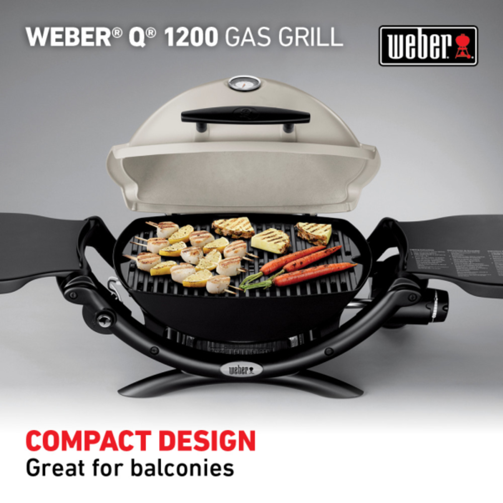 Weber Q 1200 Gas Grill LP Black